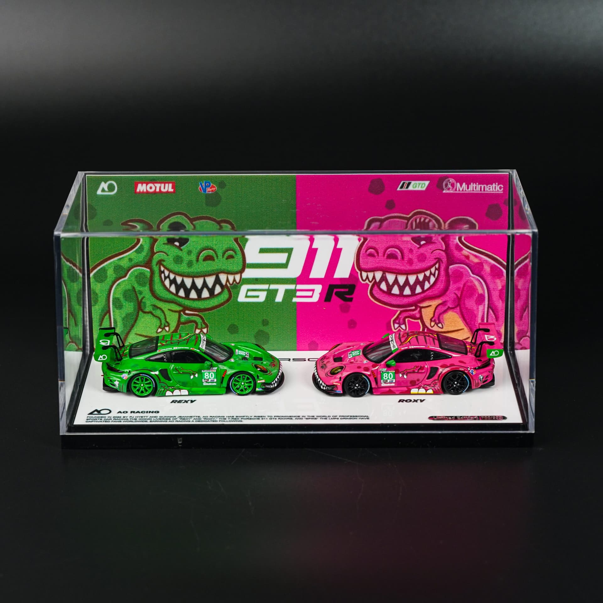 Porsche 911 GT3 R Rexy Roxy Star Race - model 1:64 - miniatura 2
