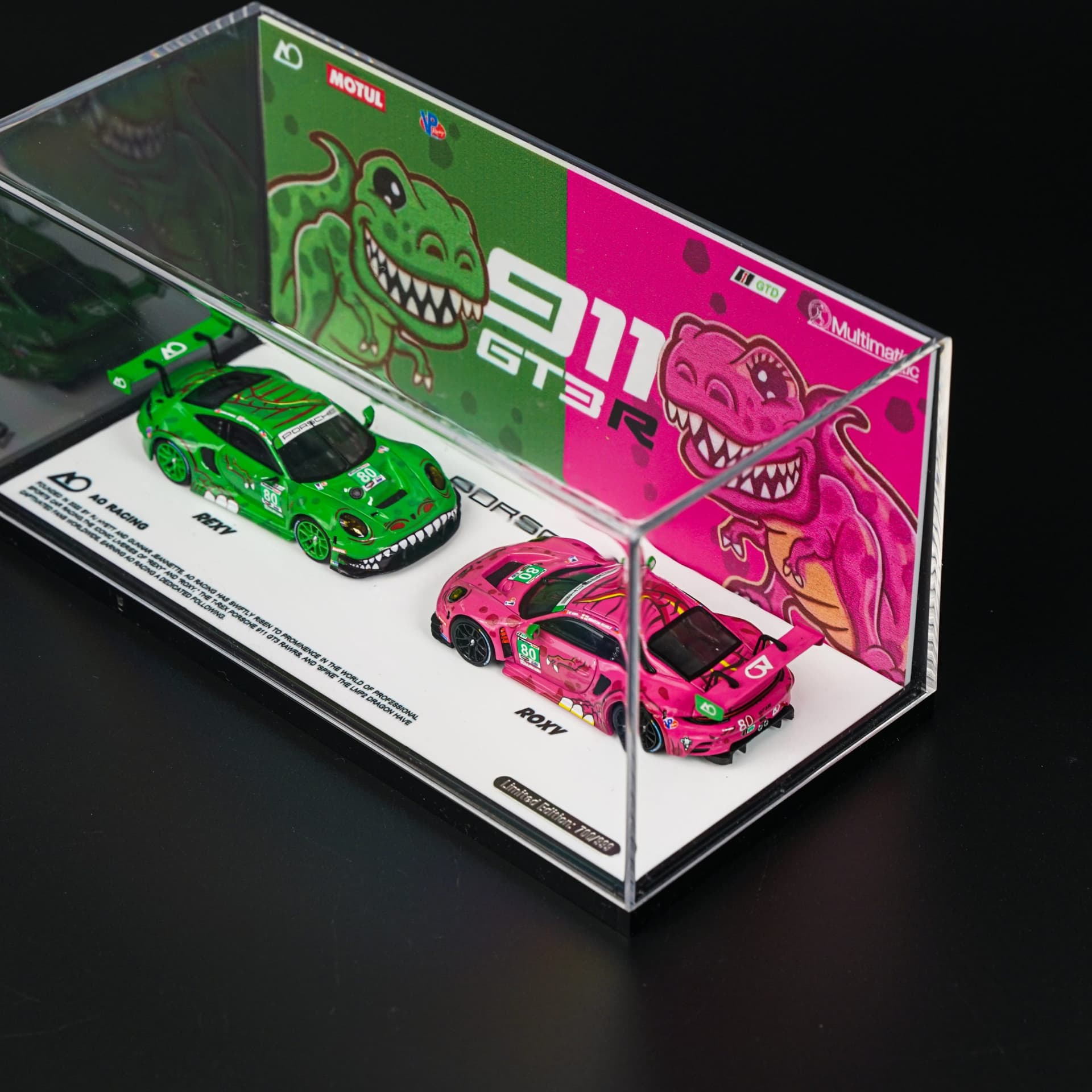 Porsche 911 GT3 R Rexy Roxy Star Race - model 1:64 - miniatura 4