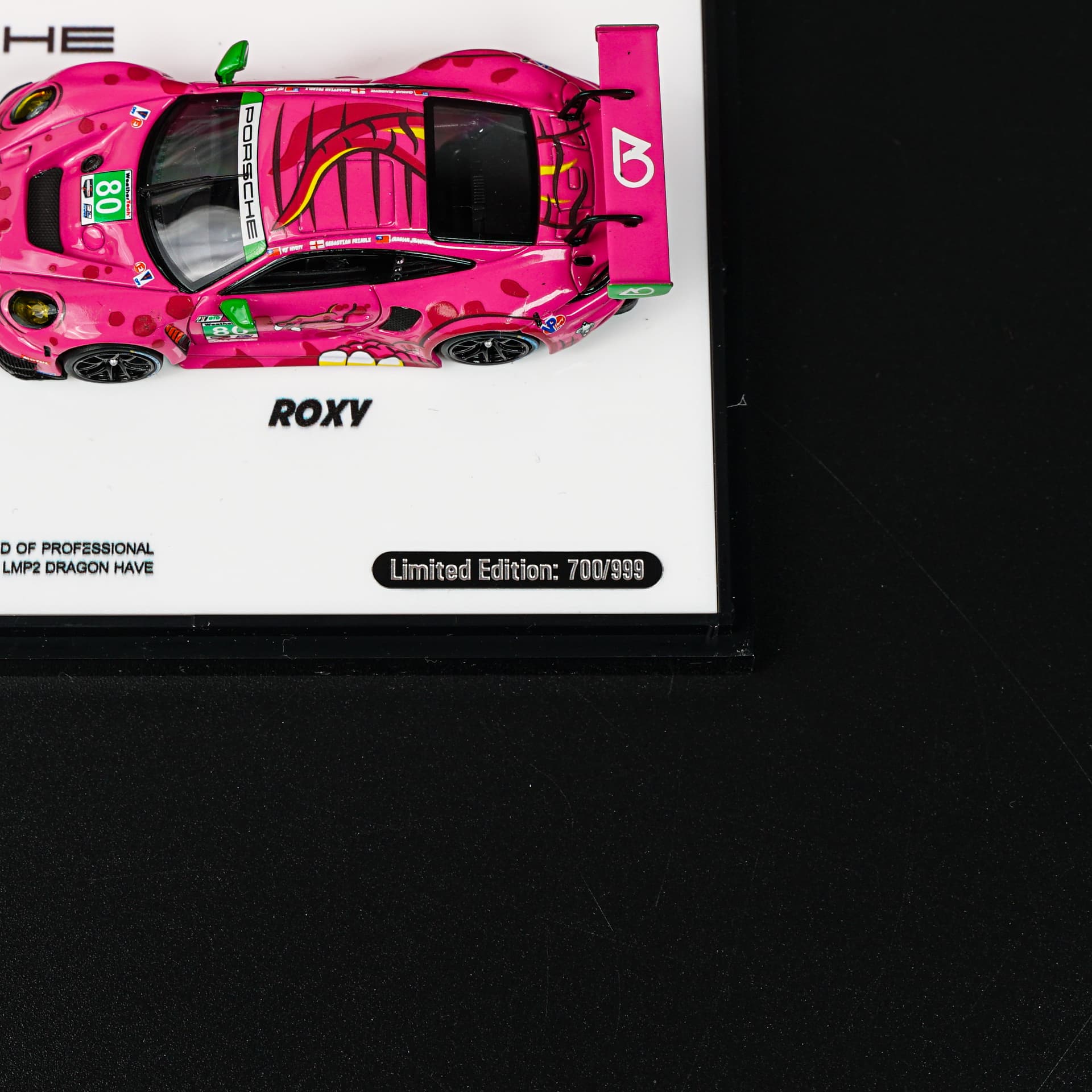 Porsche 911 GT3 R Rexy Roxy Star Race - model 1:64 - miniatura 6