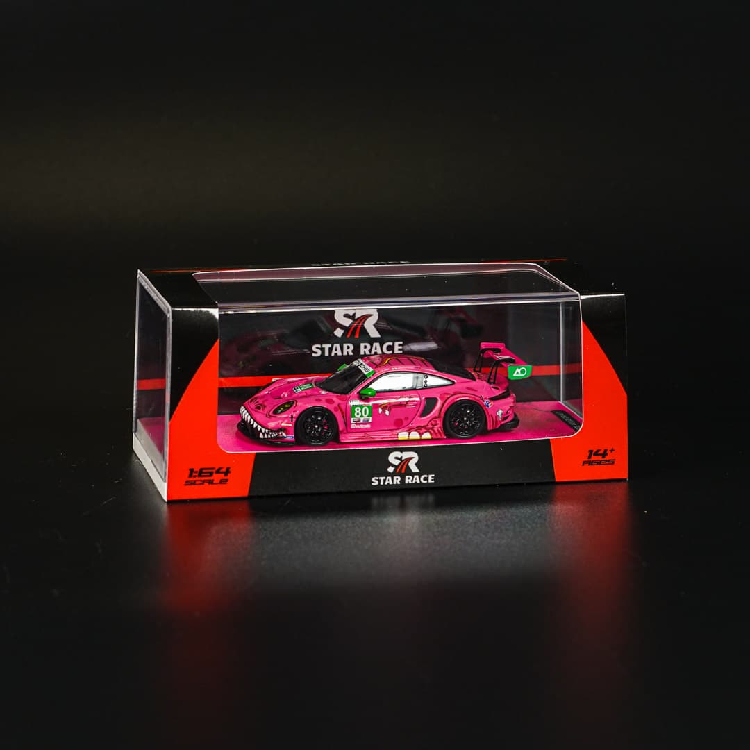 Porsche 911 GT3 R Roxy #80 Ao Racing Star Race - model 1:64 - miniatura 6