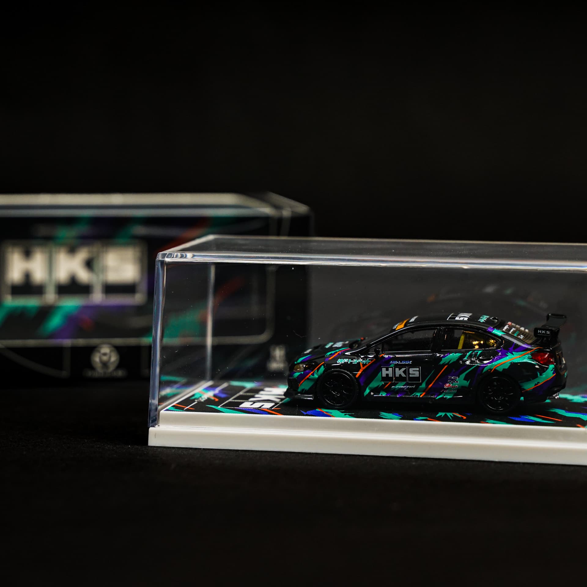 Subaru WRX HKS TimeMicro - model 1:64 - miniatura 4