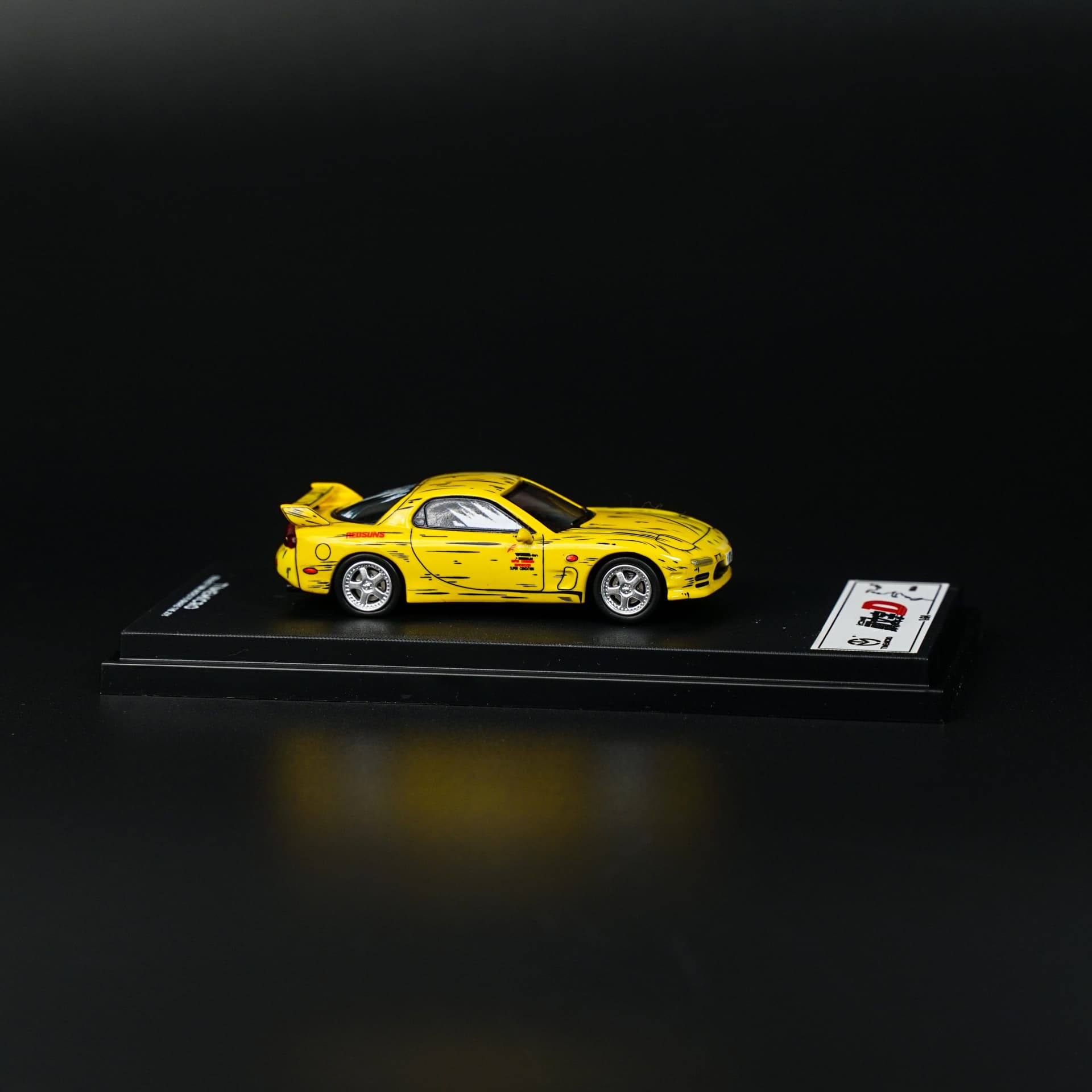 Mazda RX-7 Initial D TimeMicro - model 1:64 - miniatura 2