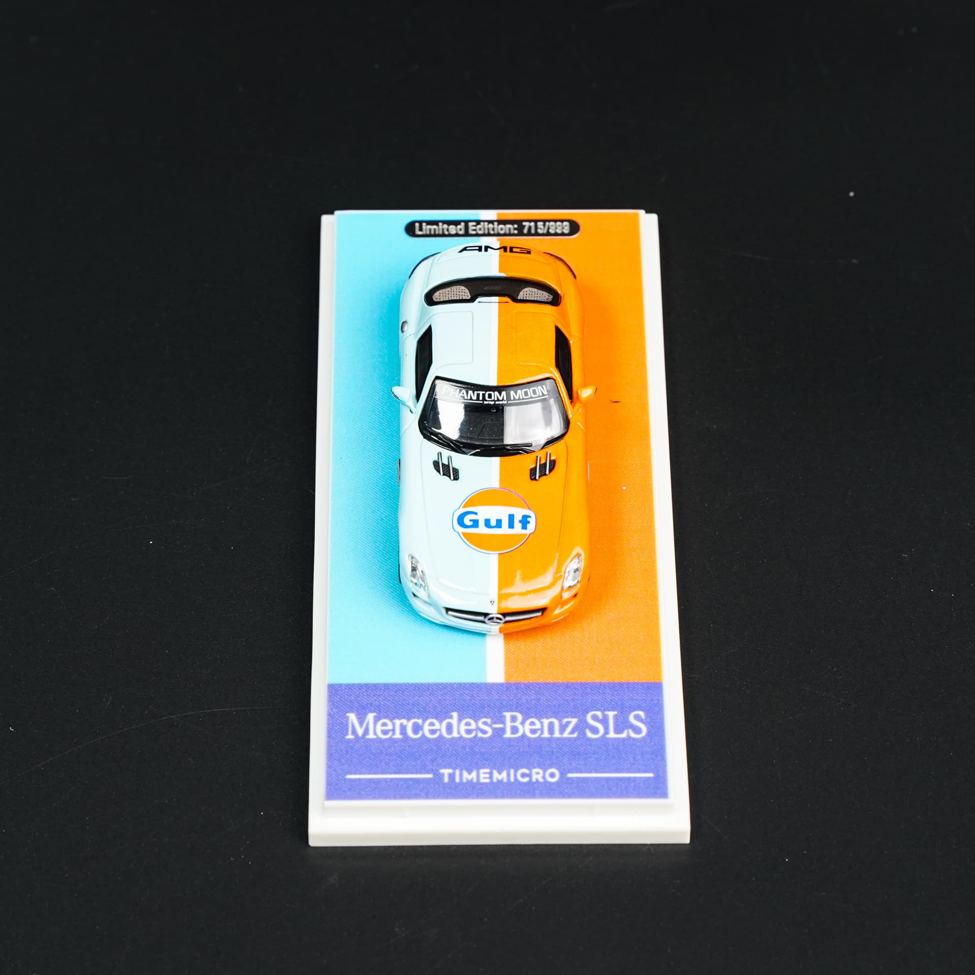 Mercedes-Benz SLS AMG Gulf TimeMicro - model 1:64 - miniatura 3