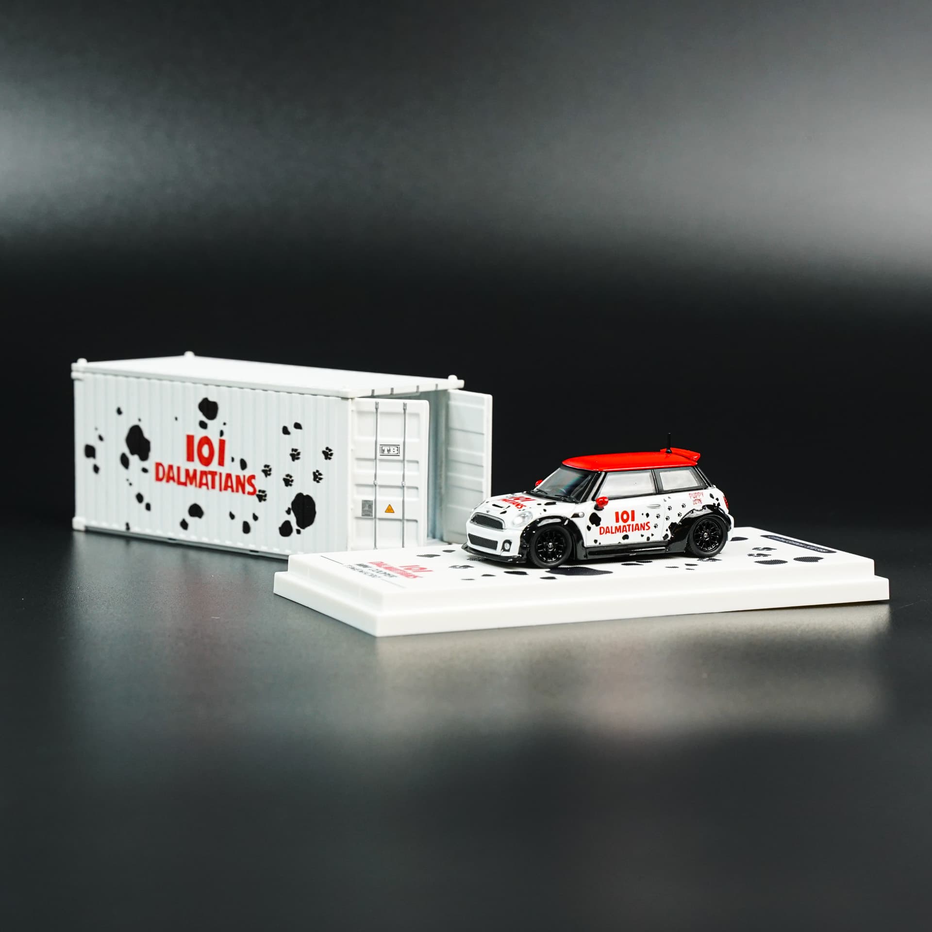 Mini Cooper 101 Dalmatyńczyków TimeMicro - model 1:64 - miniatura 6
