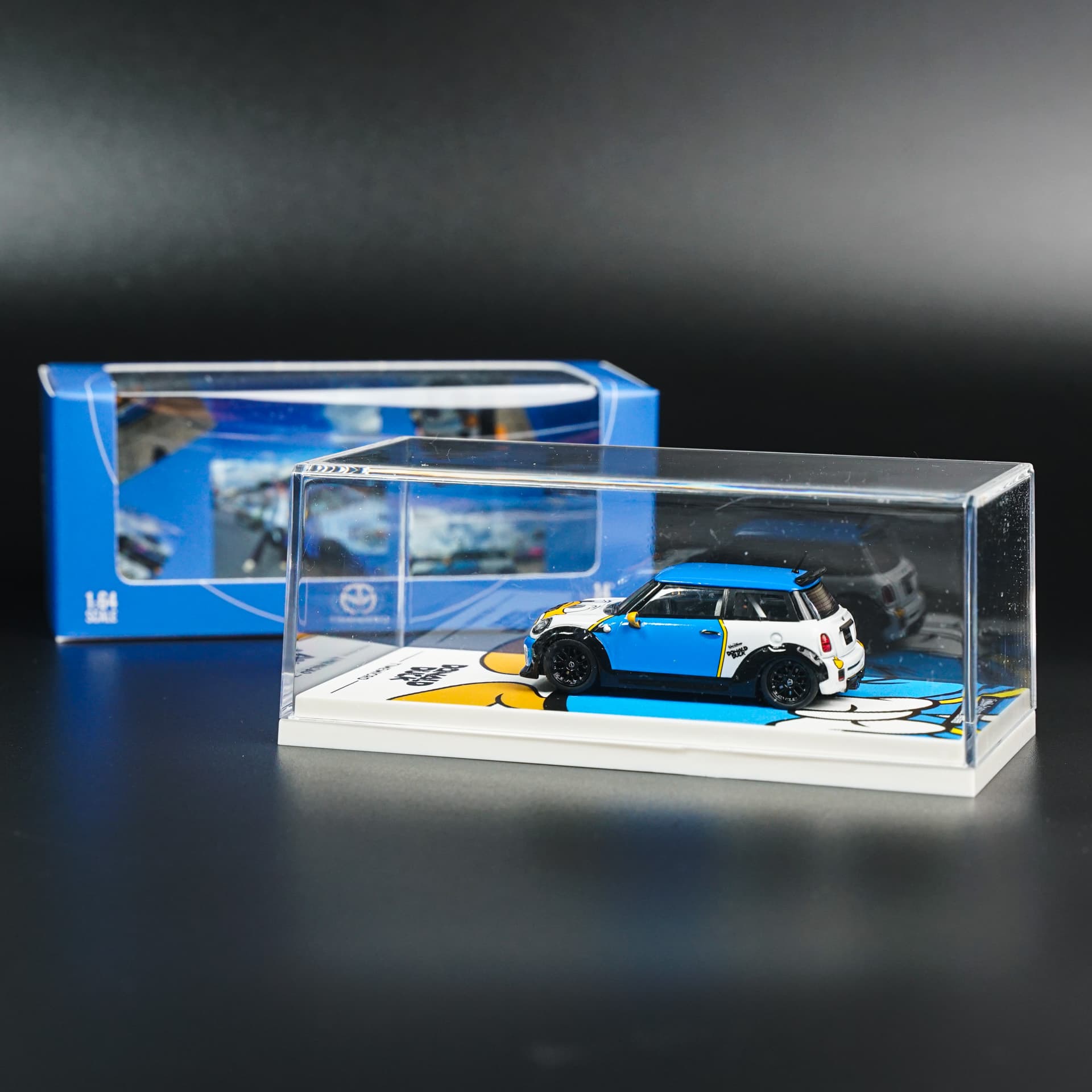Mini Cooper Kaczor Donald TimeMicro - model 1:64 - miniatura 5