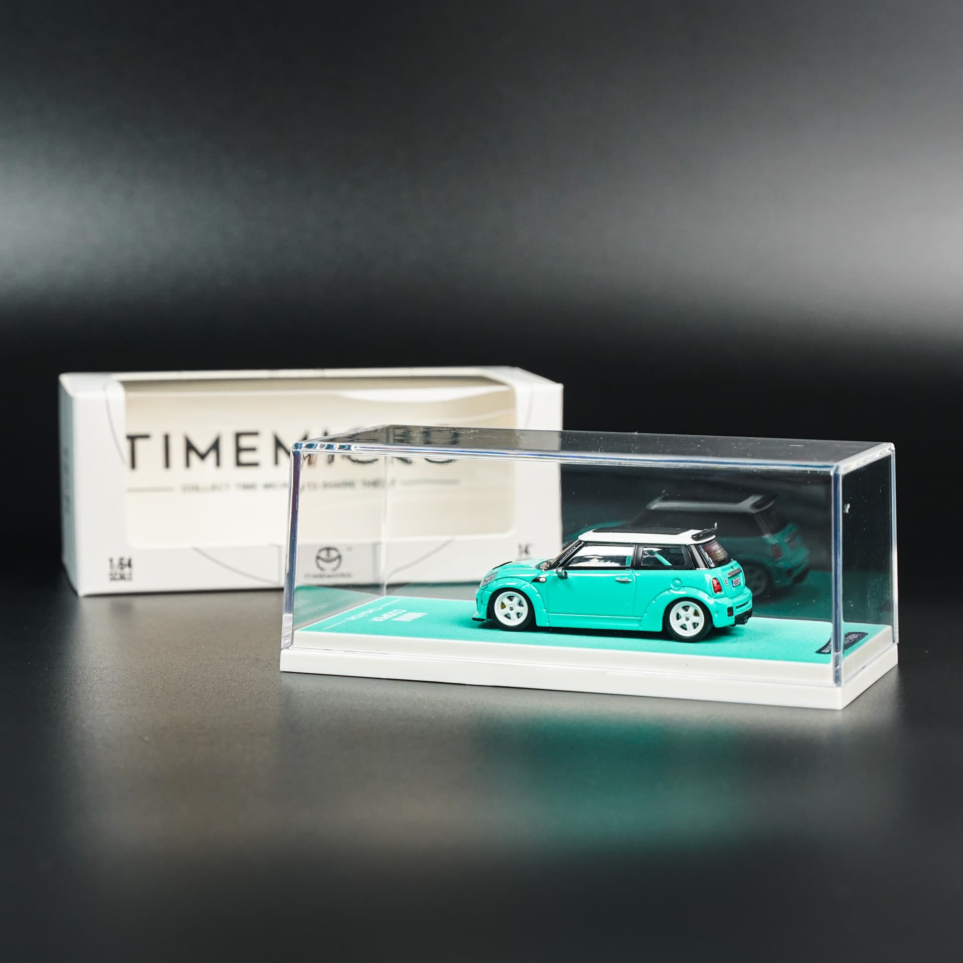 Mini Cooper R56 Mint TimeMicro - model 1:64 - miniatura 5