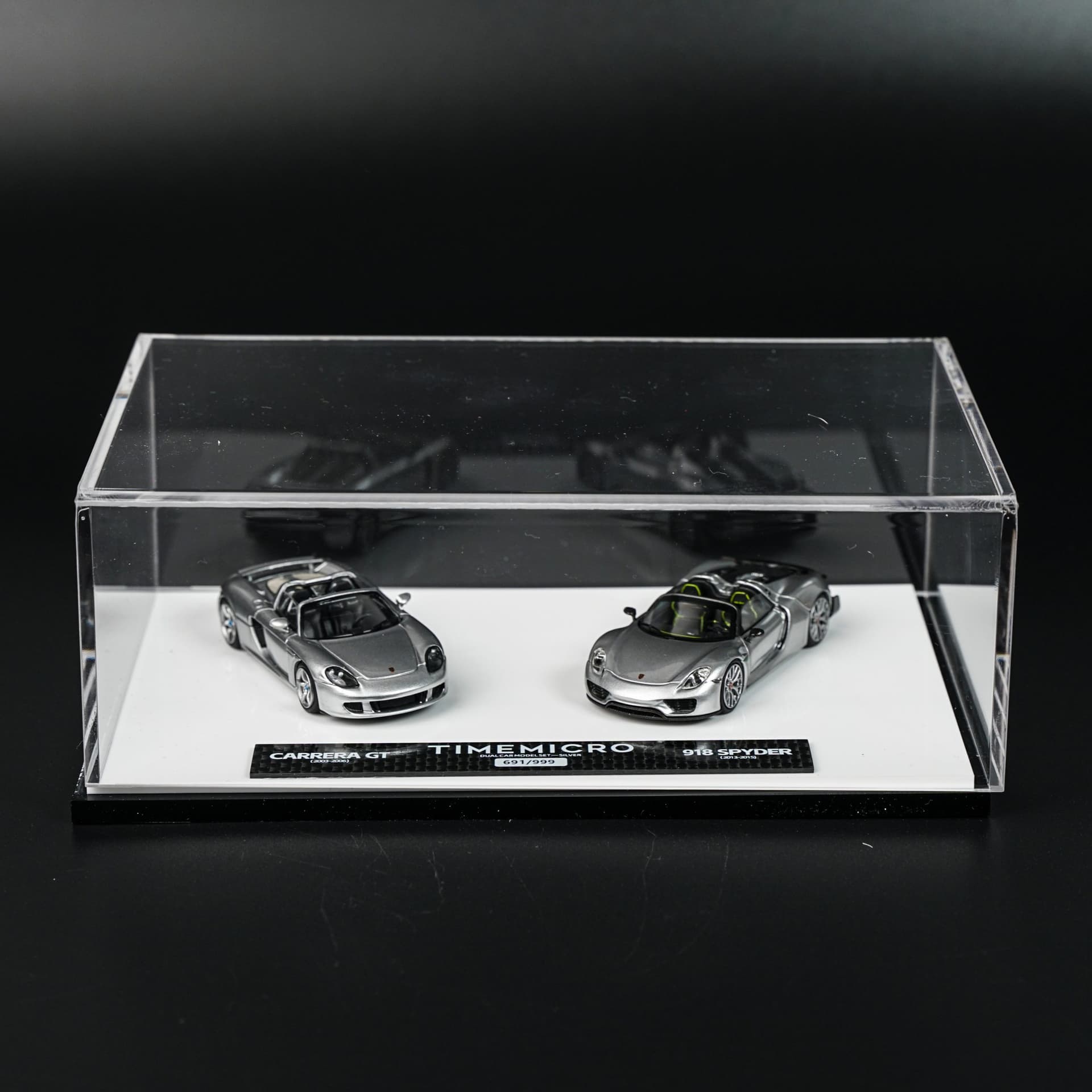Porsche 918 Spyder & Carrera GT TimeMicro - model 1:64 - miniatura 4
