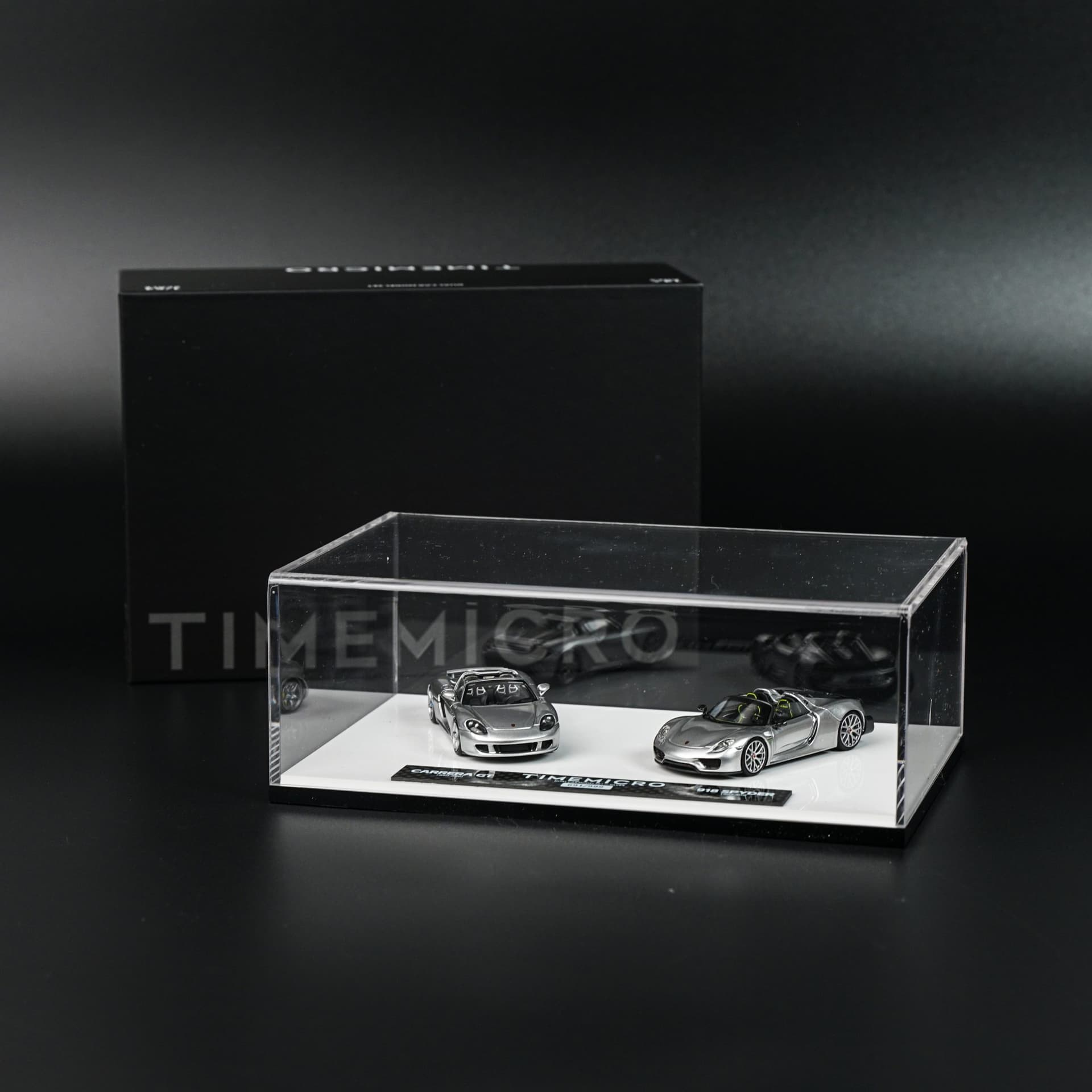 Porsche 918 Spyder & Carrera GT TimeMicro - model 1:64 - miniatura 6