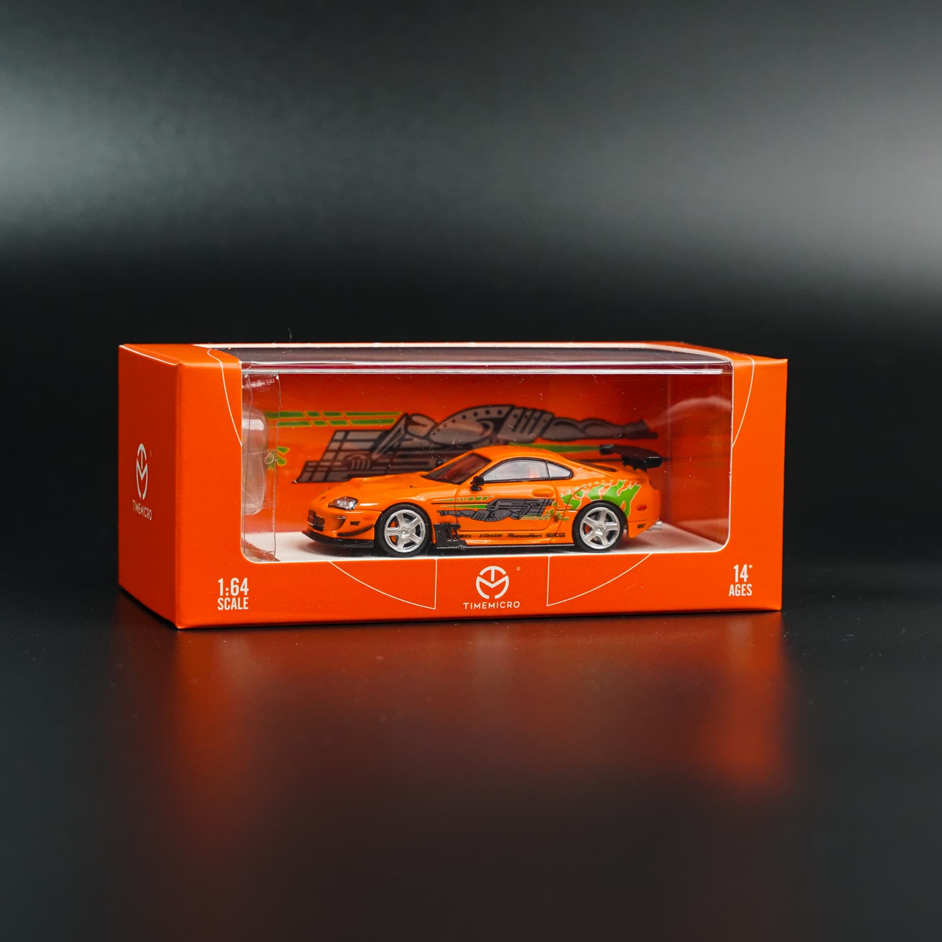 Toyota Supra MK4 2 Fast 2 Furious Edition TimeMicro - model 1:64 - miniatura 6