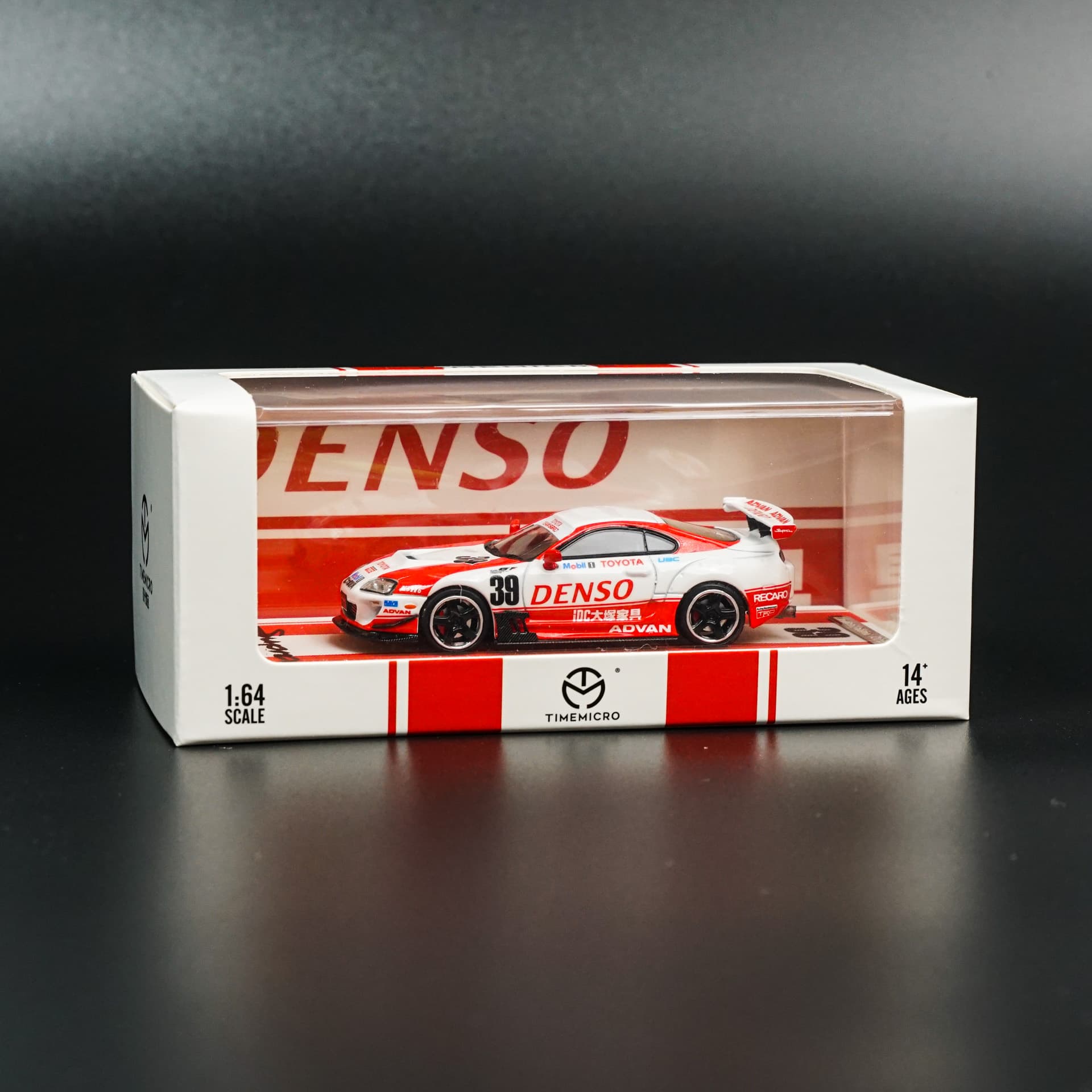 Toyota Supra MK4 Denso TimeMicro - model 1:64 - miniatura 6
