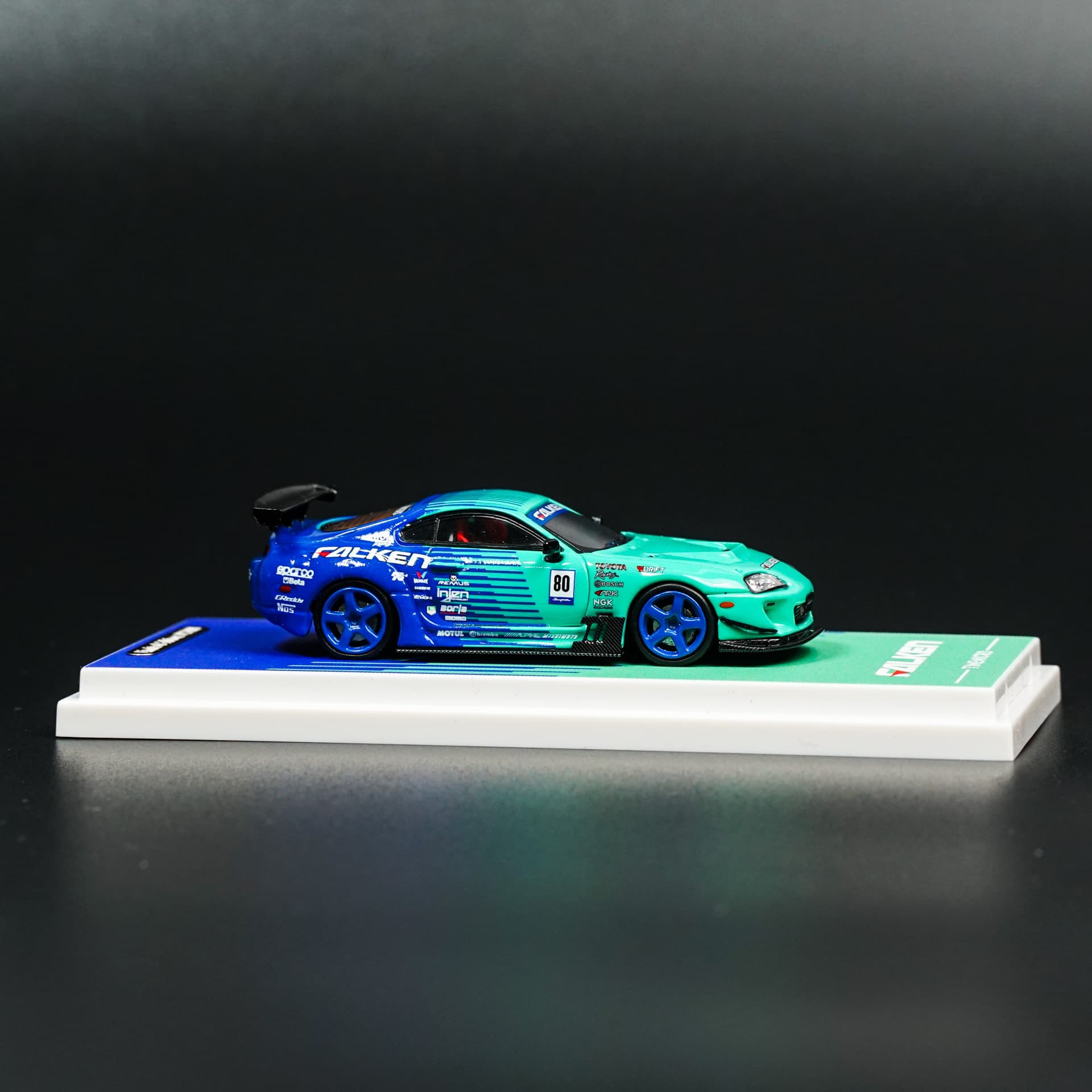 Toyota Supra Mk4 Falken TimeMicro - model 1:64 - miniatura 2