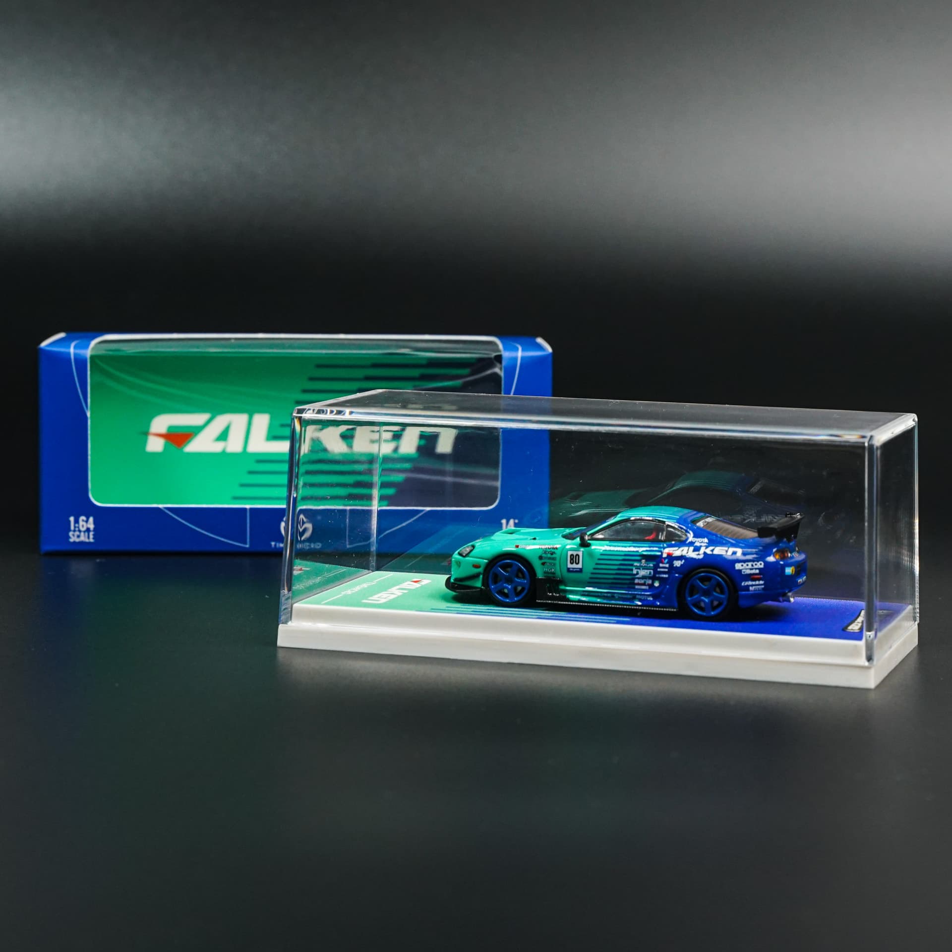 Toyota Supra Mk4 Falken TimeMicro - model 1:64 - miniatura 5