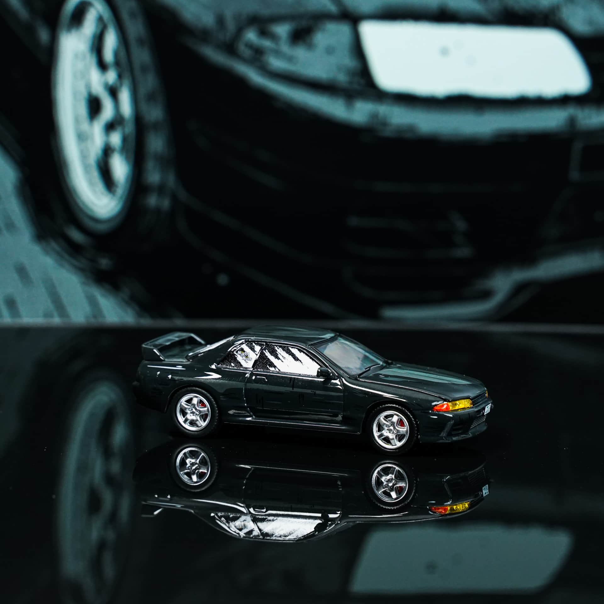 Nissan Skyline GT-R R32 – Initial D / Takeshi Nakazato 1:64 TimeMicro - model 1:64