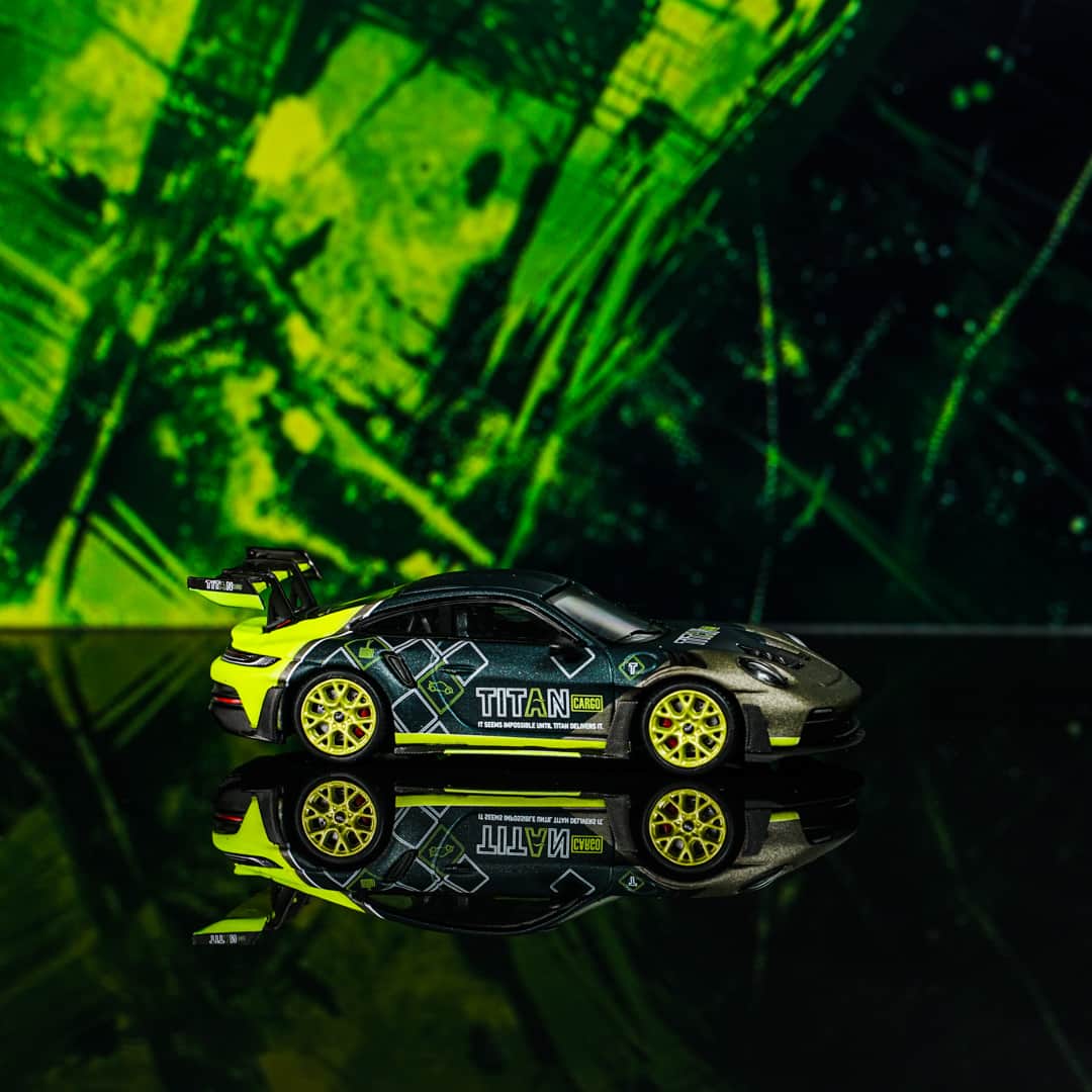 Porsche 992 GT3 RS Titan TimeMicro - model 1:64