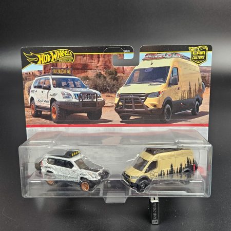 Hot Wheels Zestaw Toyota Land Cruiser | Mercedes-Benz Sprinter Tourer | 1:64